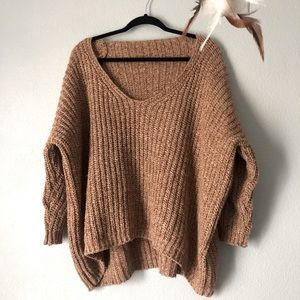 NWOT cable knit slouchy oversized sweater S M L